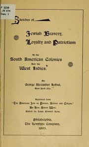Tapa de Sketches of Jewish bravery, loyalty and patriotism in the South American colonies and the West Indies