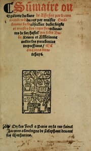 Tapa de Sũmaire ou epitome du liure de Asse fait par le commandemẽt du roy