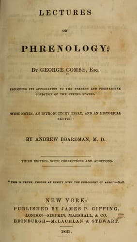 Tapa de Lectures on phrenology