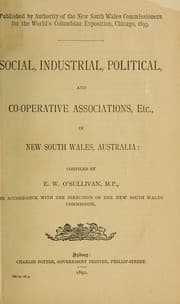 Tapa de Social, industrial, political, and co-operative associations, etc. in New South Wales, Australia