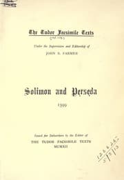 Tapa de Solimon and Perseda. 1599