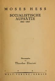 Tapa de Sozialistische Aufsätze, 1841-1847