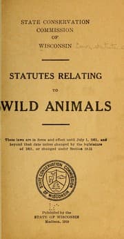 Tapa de Statutes relating to wild animals ...