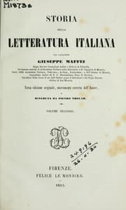 Tapa de Storia della letteratura italiana