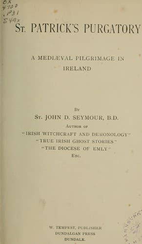 Tapa de St. Patrick's purgatory