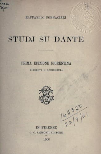 Tapa de Studj su Dante