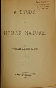 Tapa de A study in human nature
