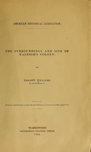 Tapa de The surroundings and site of Raleigh's colony