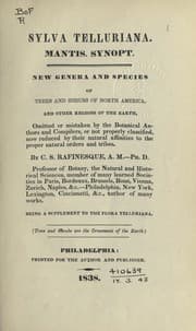 Tapa de Sylva telluriana