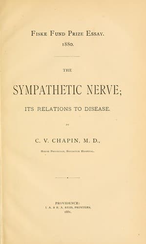 Tapa de The sympathetic nerve