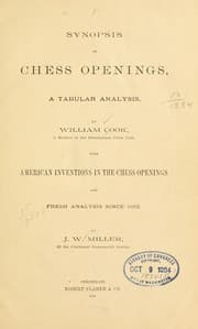 Tapa de Synopsis of chess openings