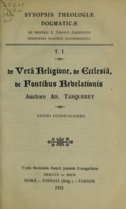 Tapa de Synopsis theologiae dogmaticae