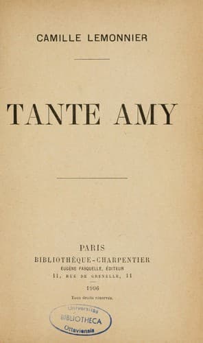 Tapa de Tante Amy