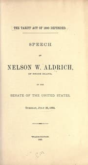 Tapa de The tariff act of 1890 defended
