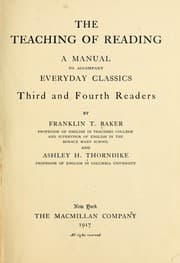 Tapa de The teaching of reading