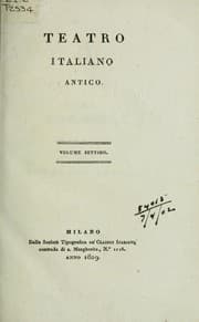Tapa de Teatro italiano antico
