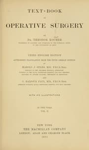 Tapa de Text-book of operative surgery