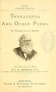 Tapa de Thanatopsis, and other poems