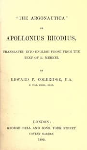 Tapa de "The Argonautica" of Apollonius Rhodius
