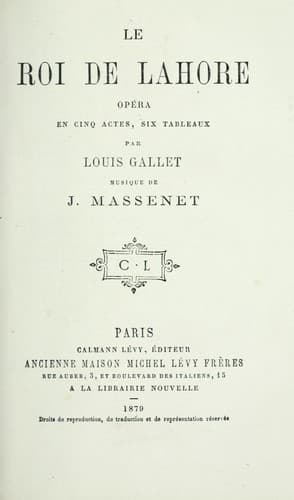 Tapa de Théâtre