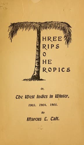 Tapa de Three trips to the tropics