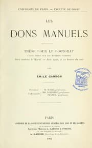 Tapa de Thèses de doctorat