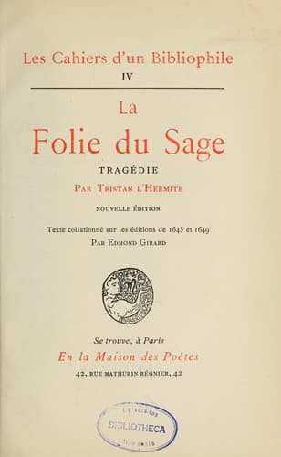 Tapa de Théâtre