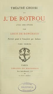 Tapa de Théâtre choisi de J. de Rotrou