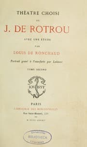 Tapa de Théâtre choisi de J. de Rotrou