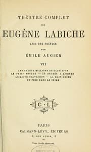 Tapa de Théâtre complet de Eugène Labiche