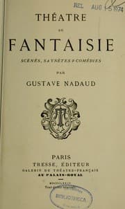 Tapa de Théâtre de fantaisie