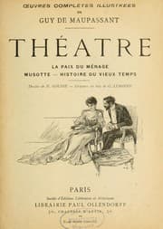 Tapa de Théâtre. La paix du ménage. Musotte. Histoire du vieux temps