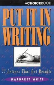 Tapa de Put It in Writing