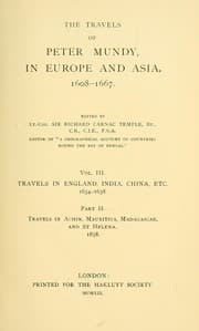 Tapa de The Travels of Peter Munday in Europe and Asia, 1608-1667