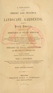 Tapa de A treatise on the theory and practice of landscape gardening, adapted to North America