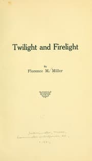 Tapa de Twilight and firelight