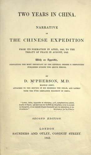 Tapa de Two years in China