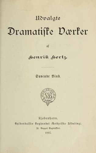 Tapa de Udvalgte dramatiske vaerker