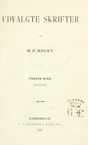 Tapa de Udvalgte skrifter af H.P. Holst