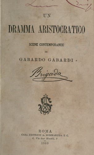 Tapa de Un dramma aristocratico