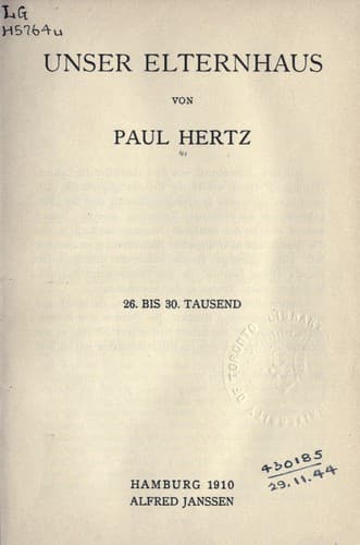 Tapa de Unser Elternhaus