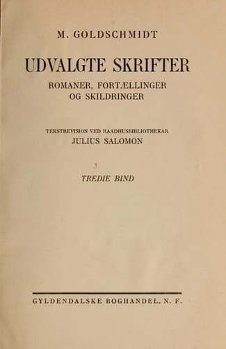 Tapa de Utvalgte skrifter, romaner, fortaellinger og skildringer