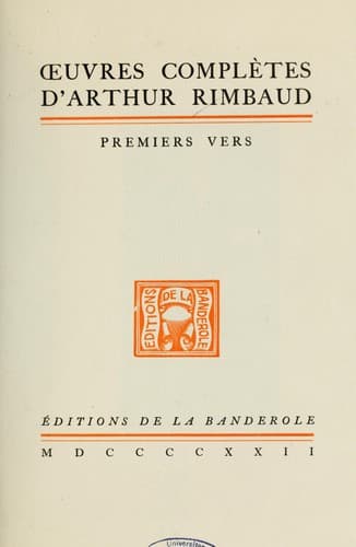 Tapa de Œuvres complètes d'Arthur Rimbaud ...