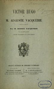 Tapa de Victor Hugo et Auguste Vacquerie de Paris