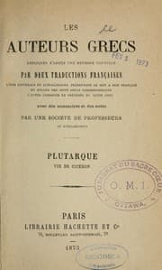 Tapa de Vie de Cicéron