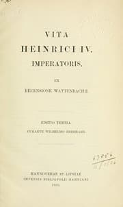 Tapa de Vita Heinrici IV Imperatoris