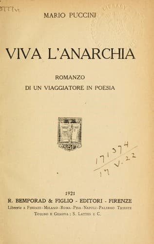Tapa de Viva l'anarchia
