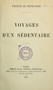 Tapa de Voyages d'un sédentaire