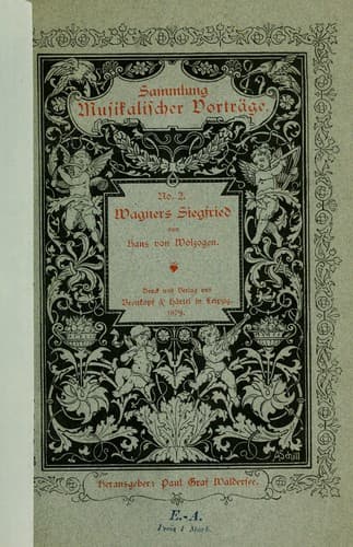 Tapa de Wagners Siegfried