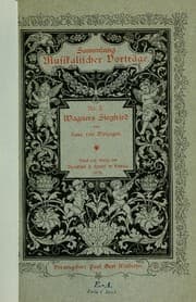 Tapa de Wagners Siegfried